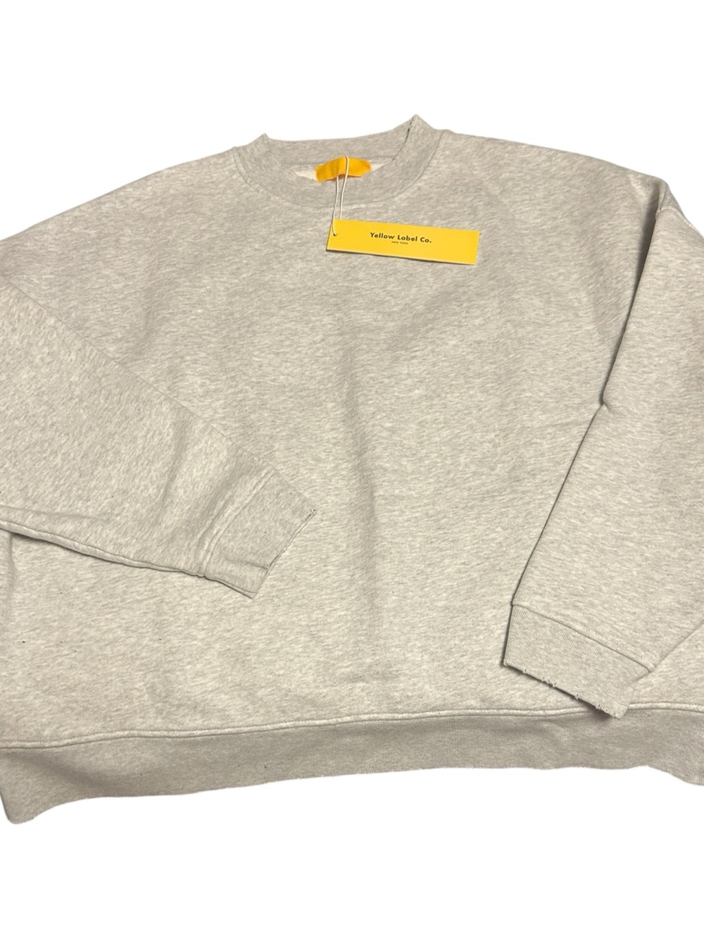 Yellow Label Co. Men's Light Gray Crewneck Sweatshirt